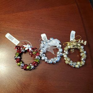Festive Bell Wreath ornaments